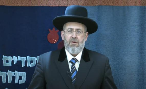 צפו: דרשת שבת הגדול של הרב הראשי לישראל