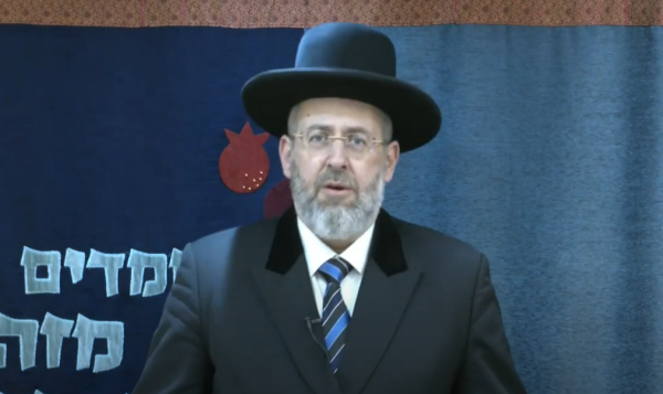 צפו: דרשת שבת הגדול של הרב הראשי לישראל