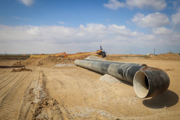 בזמן המלחמה: ישראל פותחת קו מים נוסף לעזה