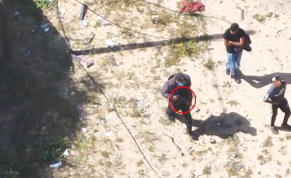 צפו: המחבלים התקדמו לעבר הכוחות וחוסלו מהאוויר