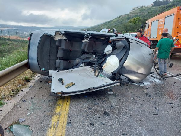 תאונה קשה בשומרון: הרוג ופצוע קשה בזירה