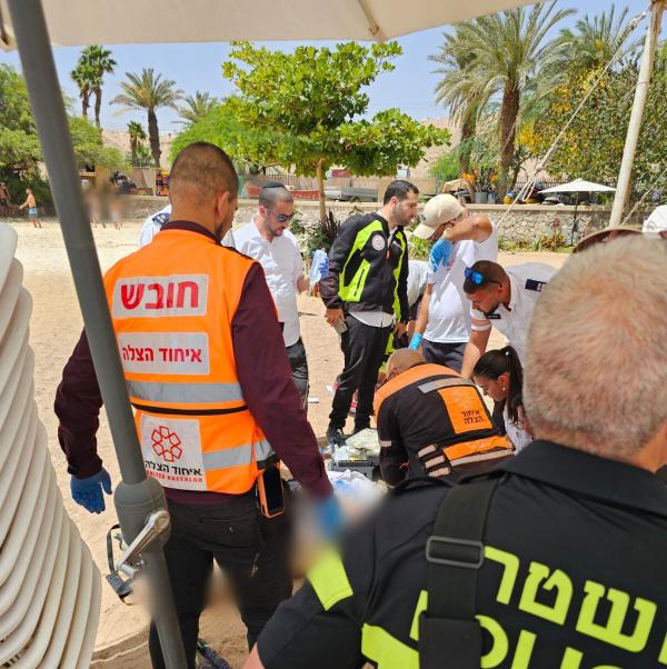 טביעה באילת: מאמצי החייאה באישה בת 70