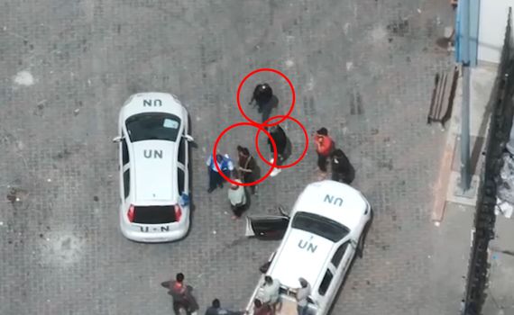 צפו: מחבלים מבצעים ירי במתחם של אונר"א