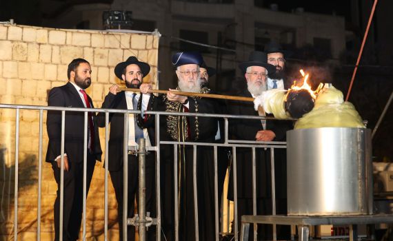 במקום מירון: ההדלקה עברה לשמעון הצדיק