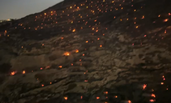 פינוי מוסדות חינוך ובתים: שריפה גדולה בהר חומה