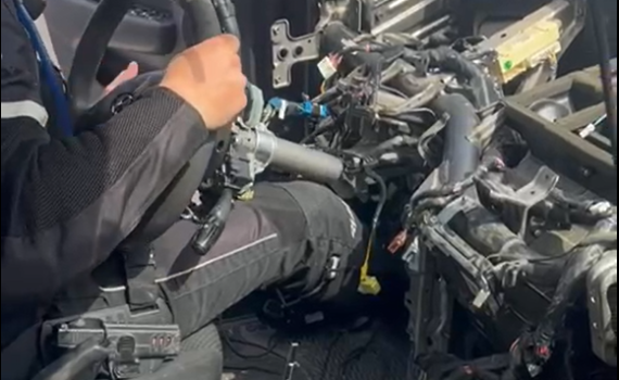 ללא פחד: נתפס נהג ברכב עם הגה מנותק