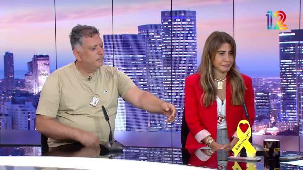 הח"כ מסר תביעה בשידור, אב החטופה קרע אותה. צפו