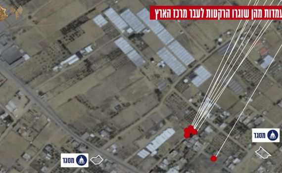 צה"ל מודיע: המשגר שירה מטח למרכז הושמד בתקיפה