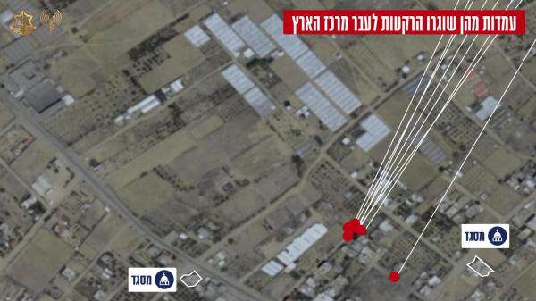 צה"ל מודיע: המשגר שירה מטח למרכז הושמד בתקיפה