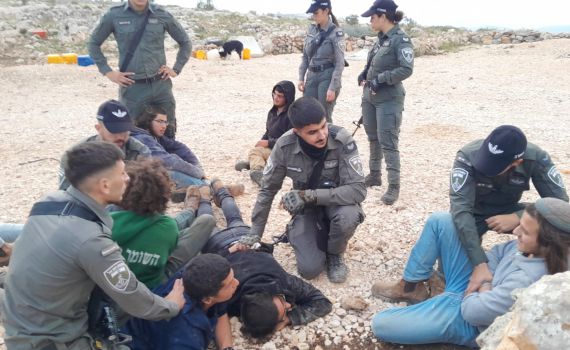 שוב פגיעה במתיישבים: כוח מג"ב הרס מבנה בבנימין