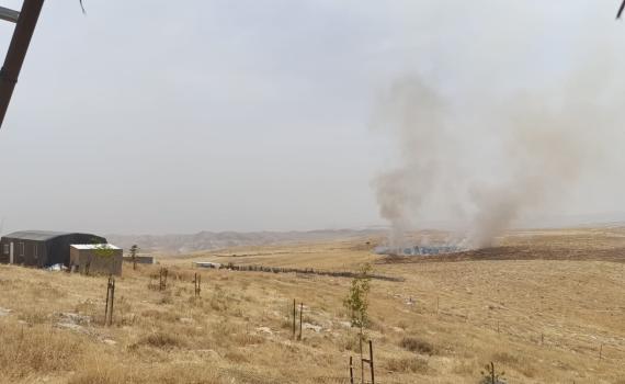 עליית מדרגה: בתוך שעה – 2 הצתות בחוות רימונים