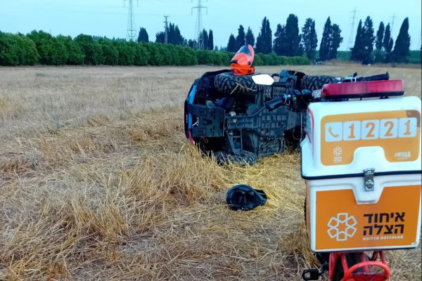 רוכב טרקטורון נהרג לאחר שהתהפך סמוך לחדרה