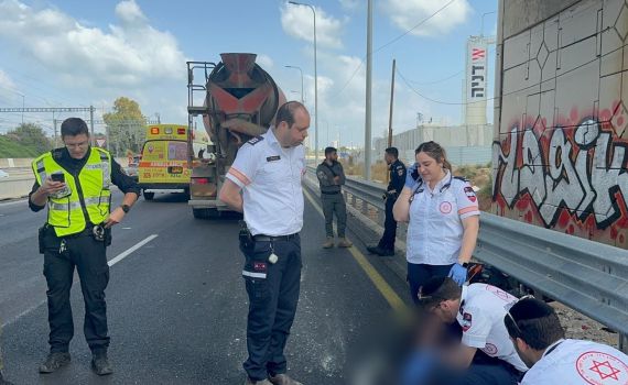 אסון בכביש 1: רוכב אופנוע נהרג סמוך לקיבוץ גלויות