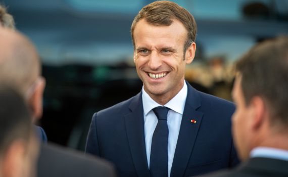 מקרון רומז על הכרה במדינה פלסטינית