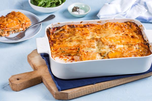 חוגגים שבועות: מתכון ללזניה עם בטטה ותרד