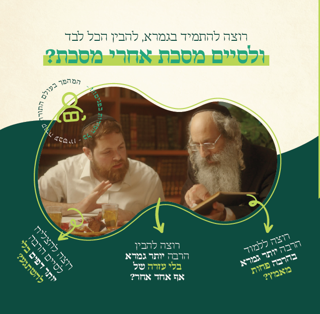 רוצה ללמוד הרבה יותר גמרא בהרבה פחות מאמץ?