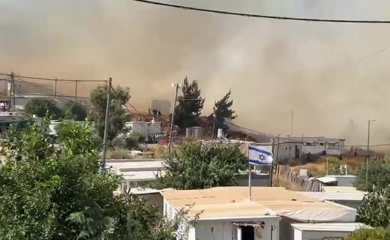 השריפה לכיוון גבעת אסף נבלמה, פעולות הכיבוי נמשכות