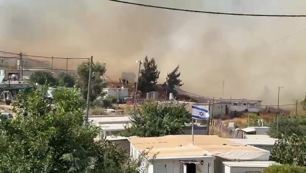 השריפה לכיוון גבעת אסף נבלמה, פעולות הכיבוי נמשכות