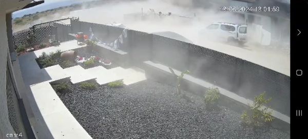 תיעוד דרמטי: כך נראו רגעי פגיעת הרקטה בצפון