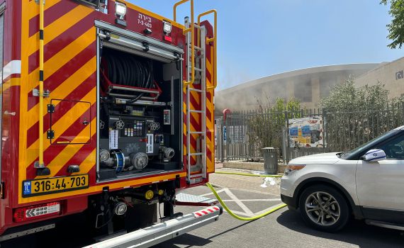 שריפה בבית ספר בהר חומה: התלמידים פונו