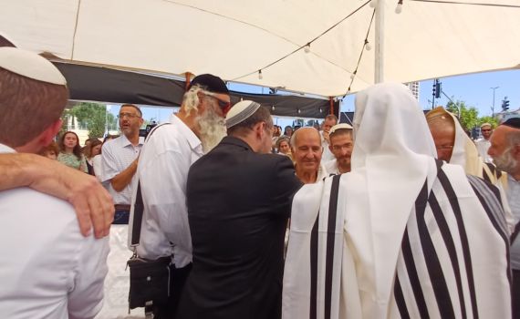 ברית במאהל הגבורה: הבן נקרא על שם הדוד שנפל