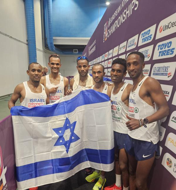 כבוד: מדליית כסף לישראל באליפות אירופה באתלטיקה