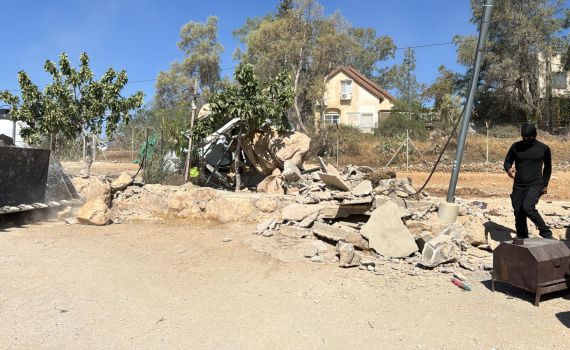 אכיפה נוספת: מספר מבנים לא חוקיים נהרסו בהר חברון