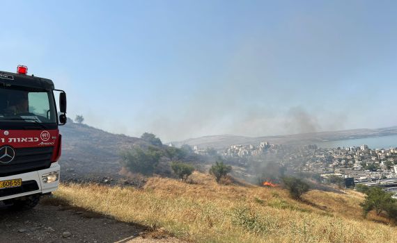 שריפה בטבריה: ישיבה תיכונית פונתה מתלמידים