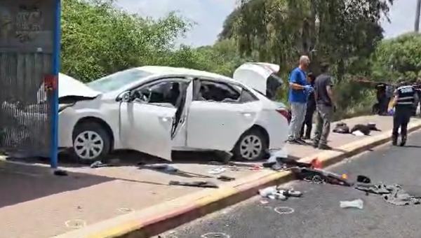 פיגוע דריסה סמוך לצריפין: 2 פצועים קשה