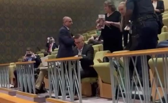 יפה בן דוד הוצאה מהאו"ם אחרי שהניפה תמונת חטוף