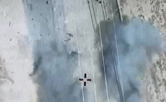 צפו בתיעוד: מחבלים מחוסלים מהאוויר בחאן יונס