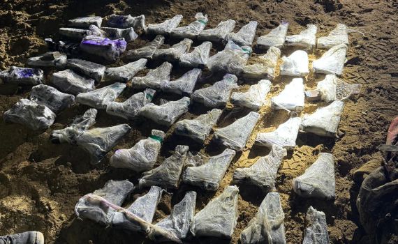 בגבול ירדן: סוכלה הברחת ענק של עשרות נשקים