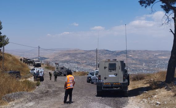 חשד לירי מרחוק: פצוע קל בפיגוע סמוך להר ברכה