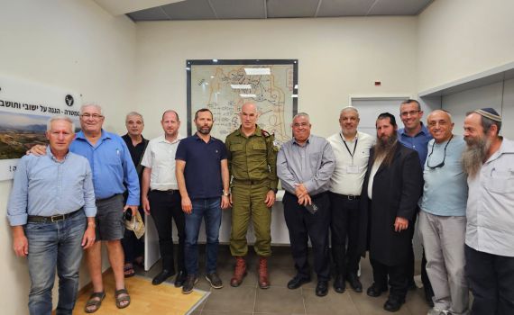 ביקור תחת אש: ראשי הרשויות ביש"ע הגיעו לצפון