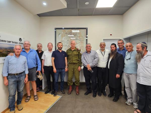 ביקור תחת אש: ראשי הרשויות ביש"ע הגיעו לצפון