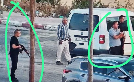 תופעה מטרידה בשומרון: שוטרים פלסטיניים ליד היישובים