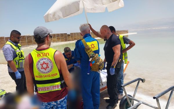 טרגדיה בים המלח: בן 70 איבד את הכרתו ומת