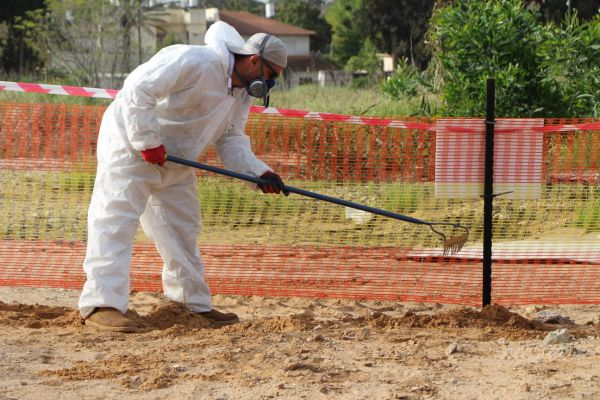 המוקשים והנפלים פונו ממתחם תעש רמת השרון