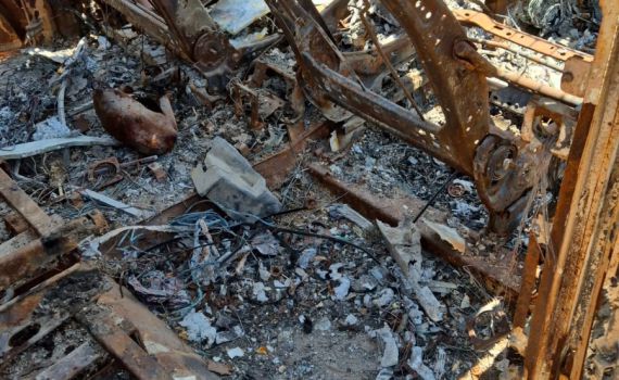 מידע חדש מה-7.10: שרידים מפוייחים נמצאו ברכבים