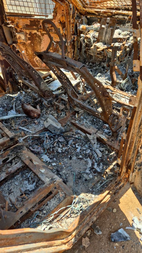 מידע חדש מה-7.10: שרידים מפוייחים נמצאו ברכבים