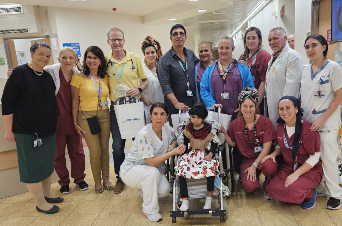 הילדה שנפצעה מרסיס טיל איראני שוחררה לשיקום