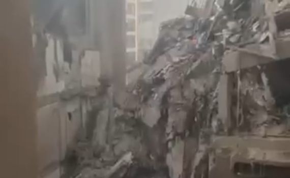 כמו בעזה: תיעוד מהבניין בו חוסל בכיר חיזבאללה