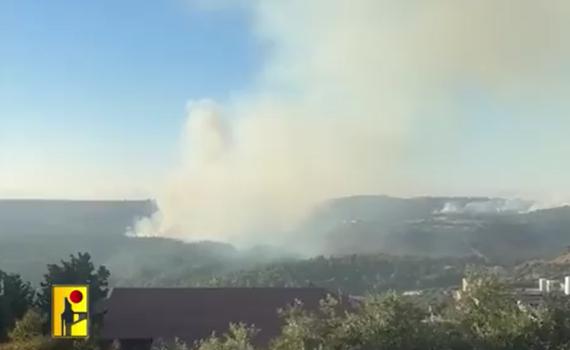 מטח בלתי פוסק: חיזבאללה פרסם סרטון של השיגורים לעין זיתים