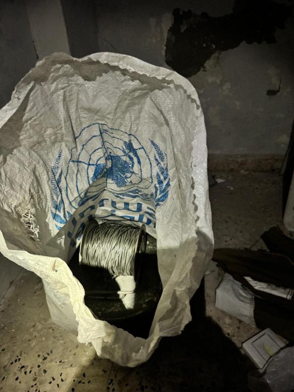 בתוך שקי אונר"א: התגלית שהפתיעה את לוחמי הנח"ל