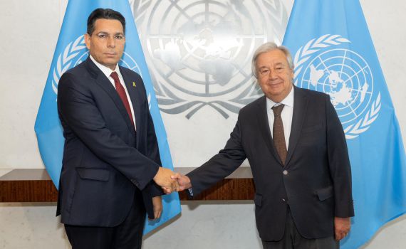 דנון לגוטרש: "מצפה שהאו״ם יפגין בהירות מוסרית נוכח פני הרוע"