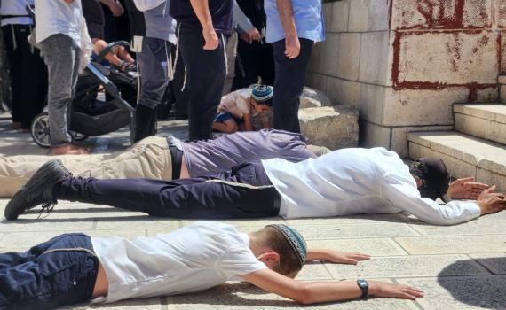 בדרך לסערה נוספת? ראש הישיבה השתחווה בהר הבית | צפו