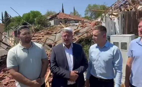 בן גביר בזירת הנפילה בקצרין: "אויב נאצי, צריך לצאת למערכה"