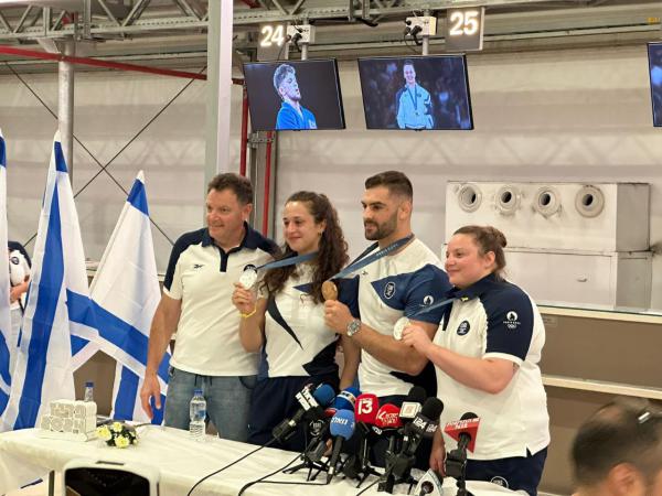 צפו: קבלת הפנים למדליסטים האולימפיים בנתב"ג