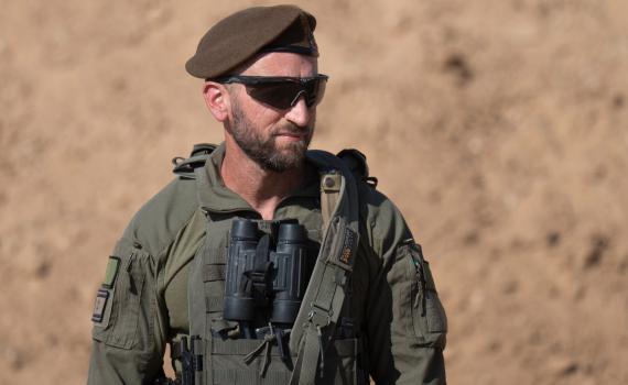 בטקס שדה בתוך הרצועה נערכו חילופי מפקד אוגדת עזה