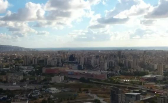 לבנון בוערת: כך נראית המתקפה בביירות מהאוויר